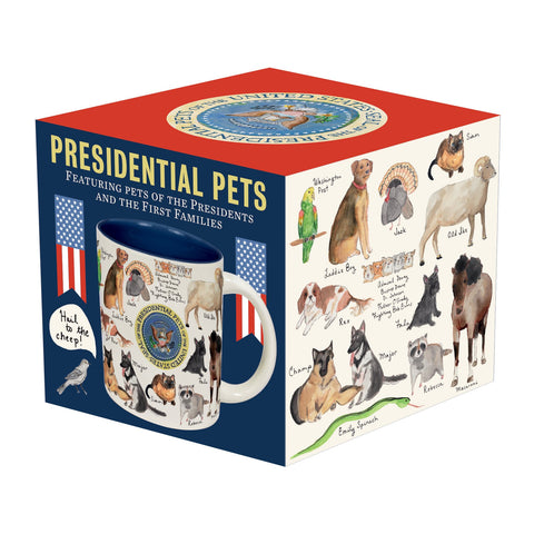 A mug with all the president's pets.