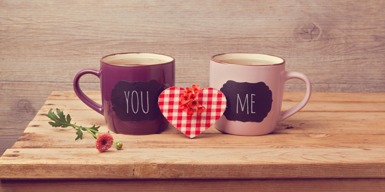 Ensemble de tasses pour couple - Cadeau de fiançailles - Cadeau de