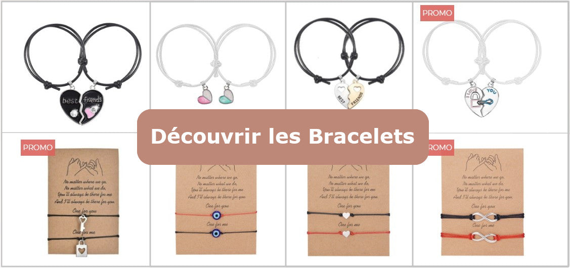 Collection bracelets amitié