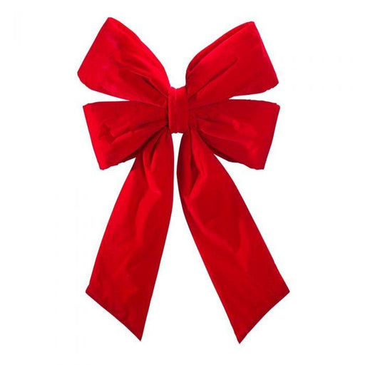 18 Red with Gold Trim STRUCTURAL 3D Nylon Christmas Bow