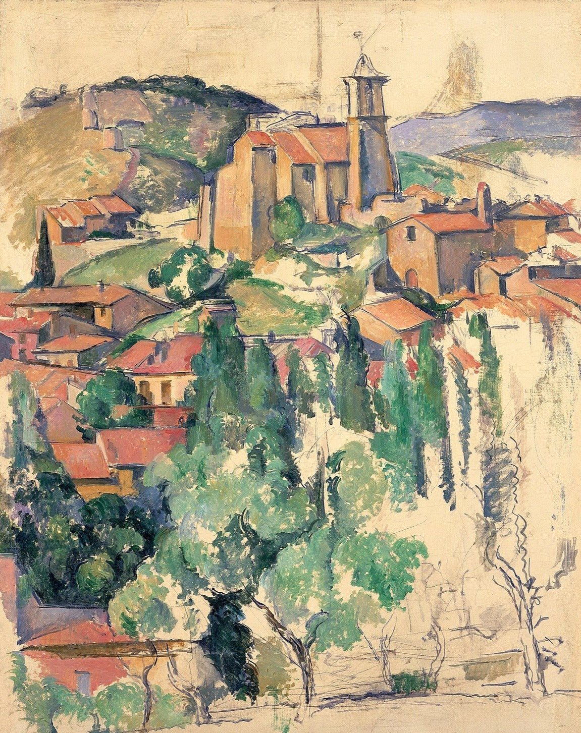 Après-midi à Gardanne - Paul Cézanne