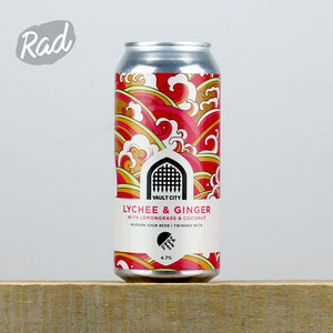 Vault City x Full Circle Lychee & Ginger, With Lemongrass And Coconut Session Sour - Radbeer