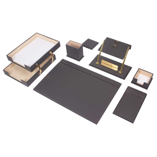 MOOG Luxury Desk Set - Office Desk Organizer - Desk Storage - Leather -  Moogdesk