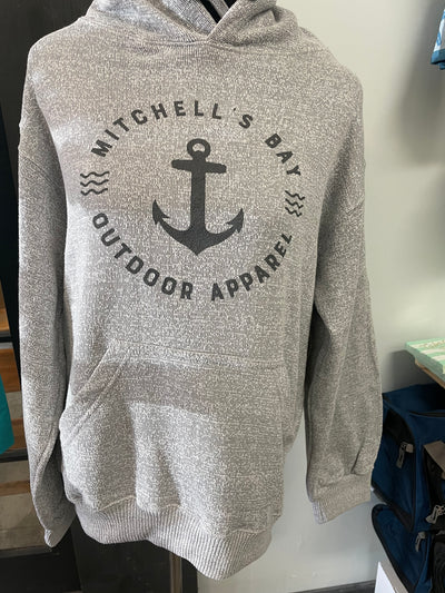 Anchor Circle On Adult Nantucket Hoodie - Sports Grey