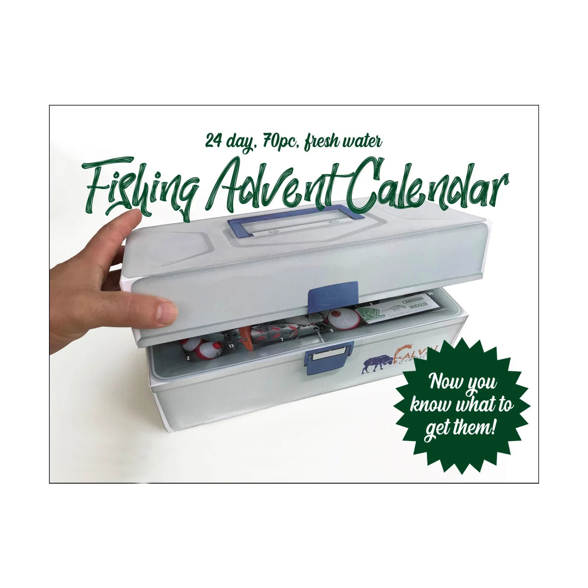 Mystery Tackle Box Advent Calendar Printable Template Calendar