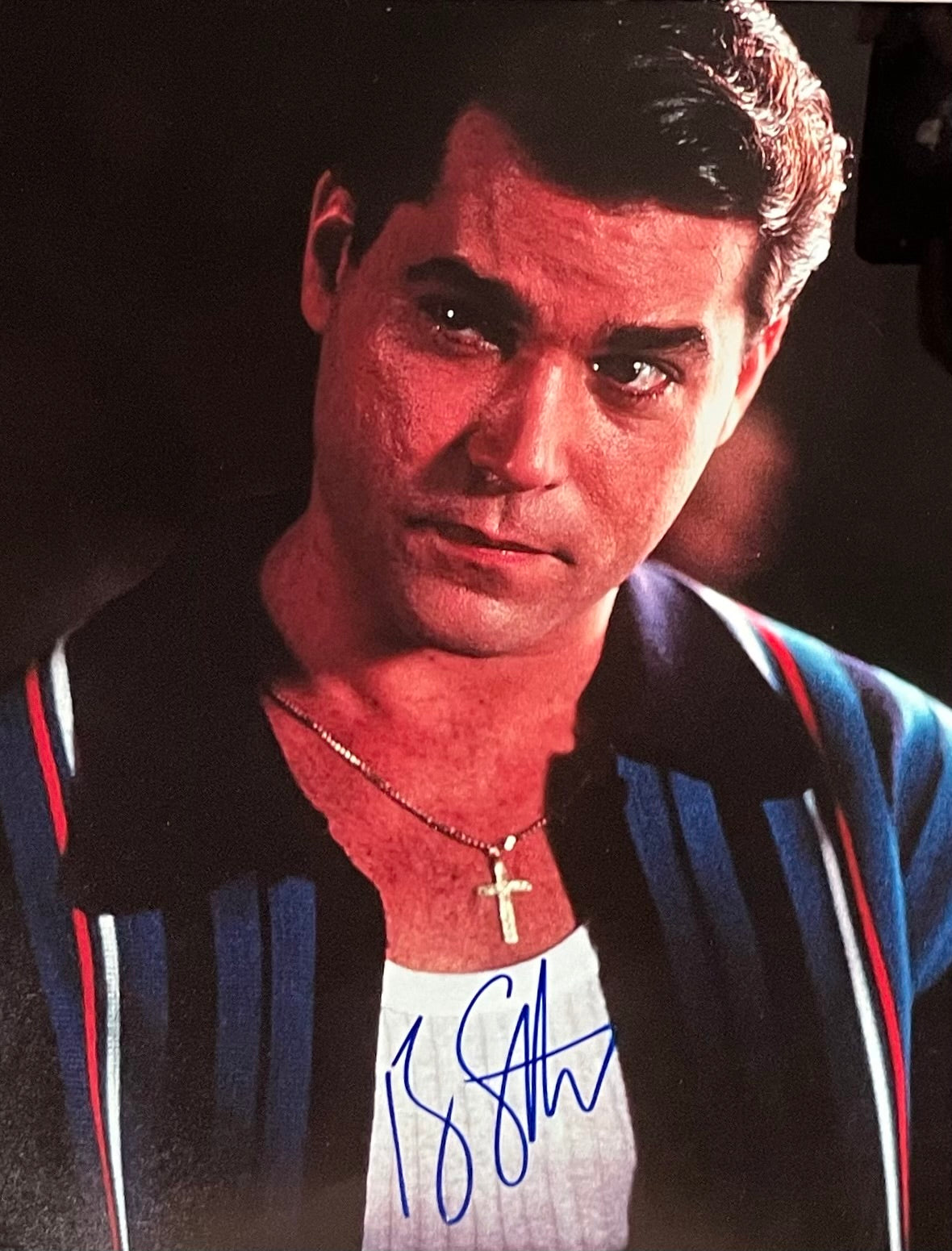 Goodfellas Ray Liotta And Henry Hill Signed Poster And Photo Collage Dis