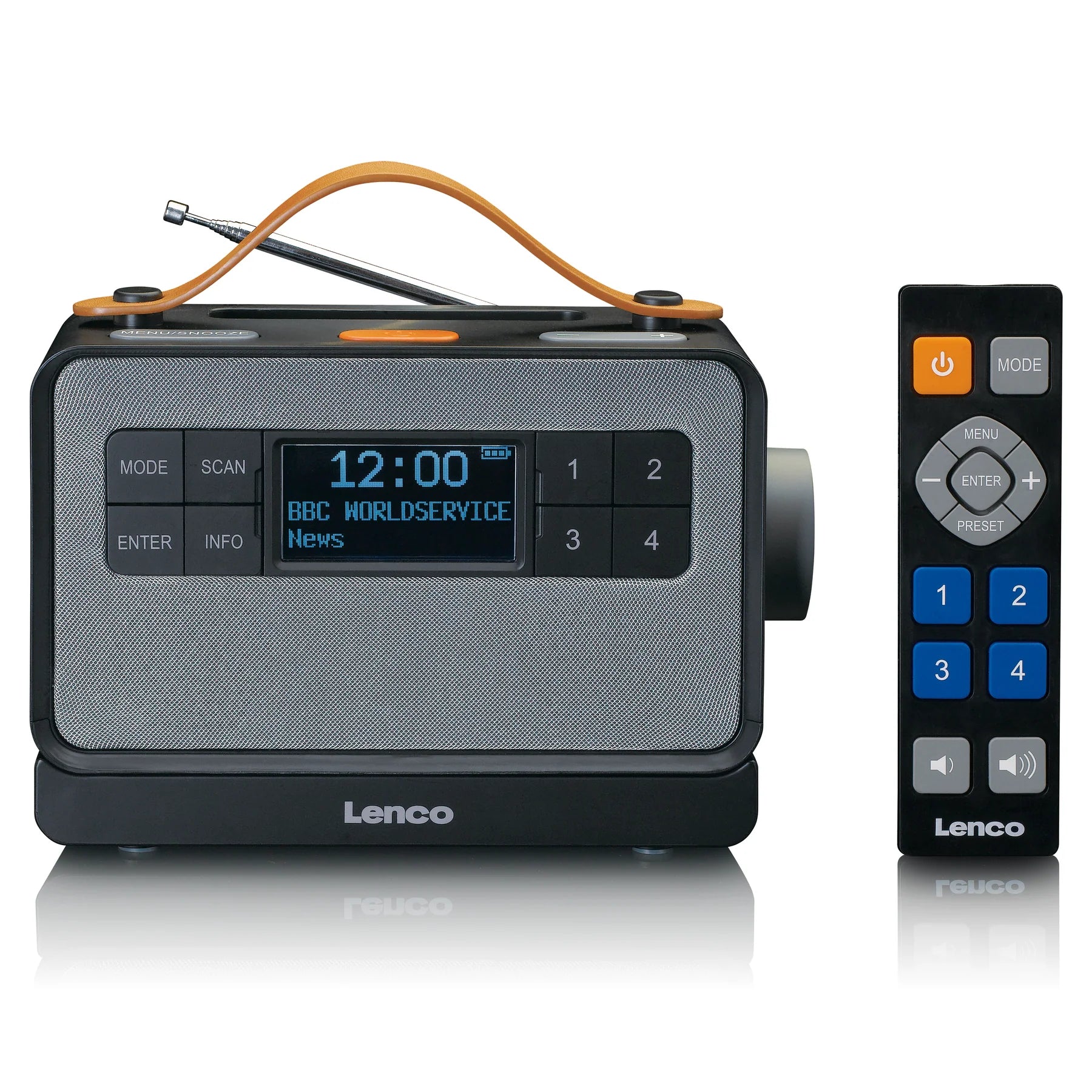LENCO PDR-046GY - Eco DAB+ radio met Bluetooth® 5.0, white/bamboo | Digitalradios (DAB+)