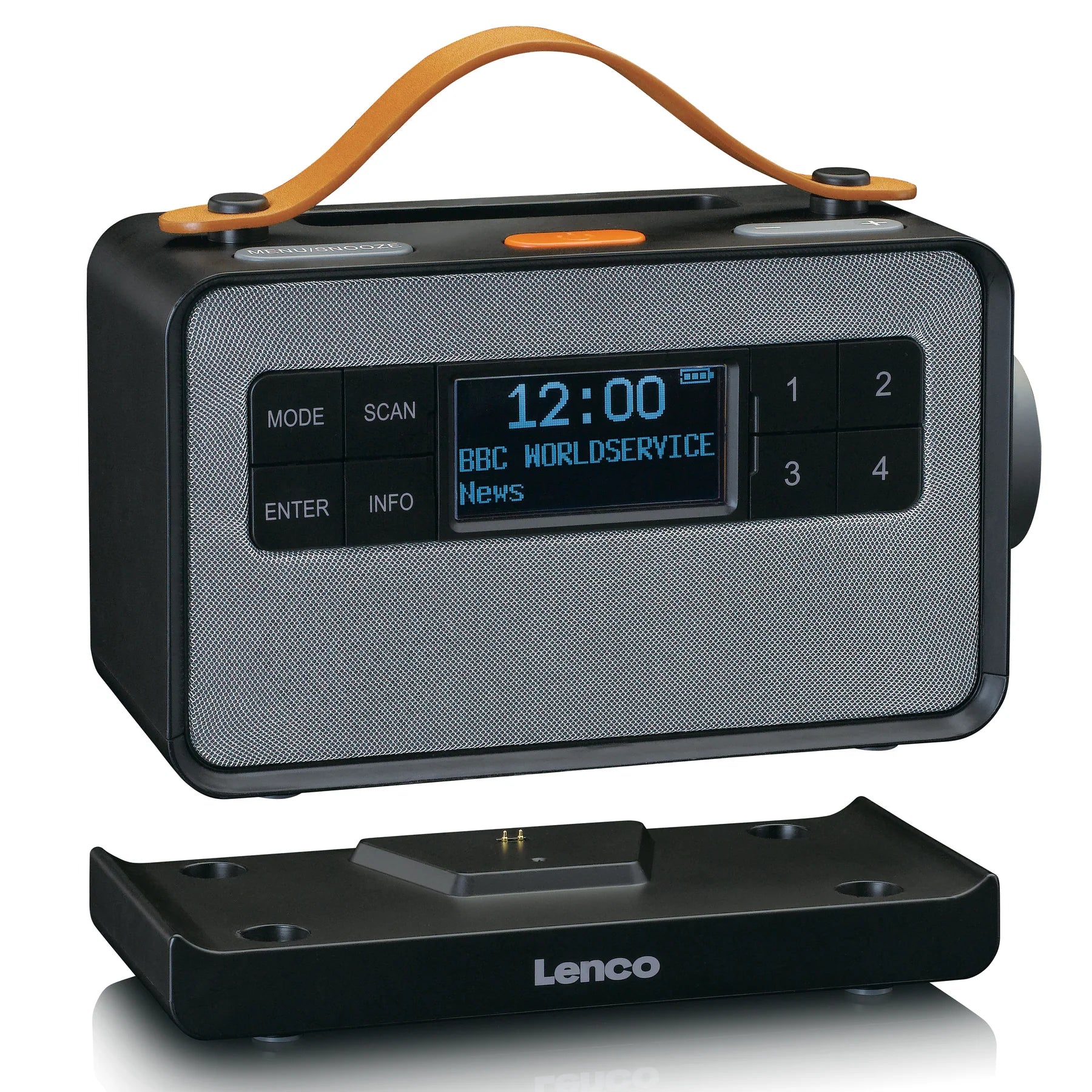 5.0, black PDR-045BK LENCO Bluetooth radio DAB+ - with