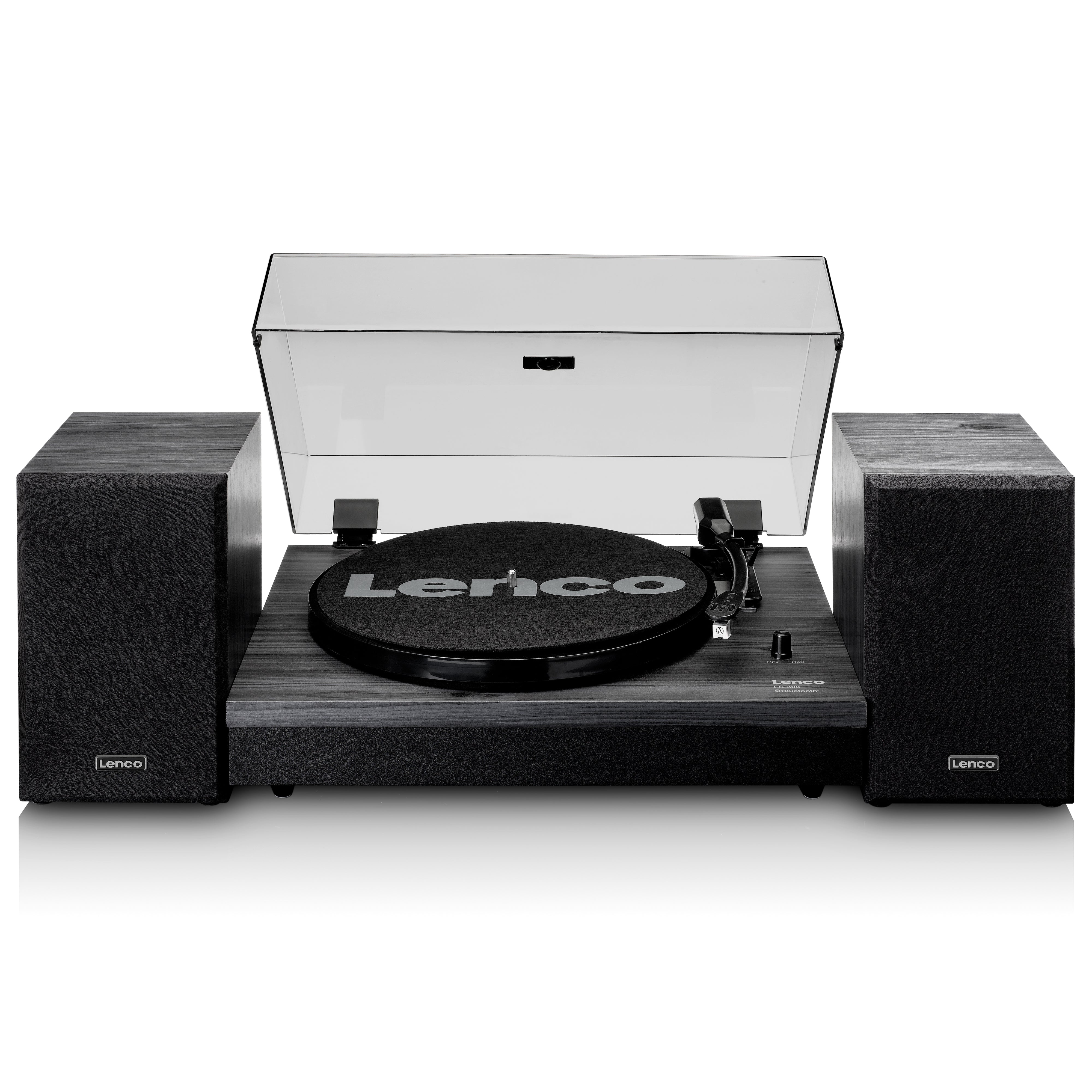 Lenco LS-440 Turntable with Speakers, Grey