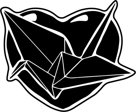 logo coeur et origami