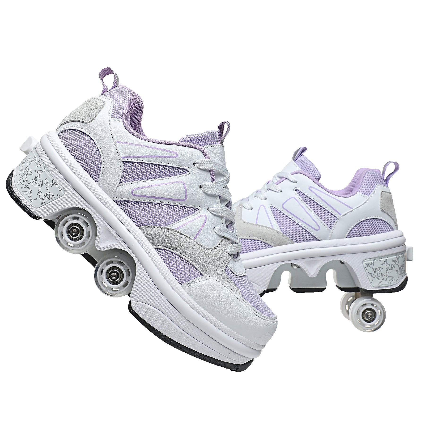 Kofuboke : Purple Roller Shoe with Led Light – KOFUBOKE
