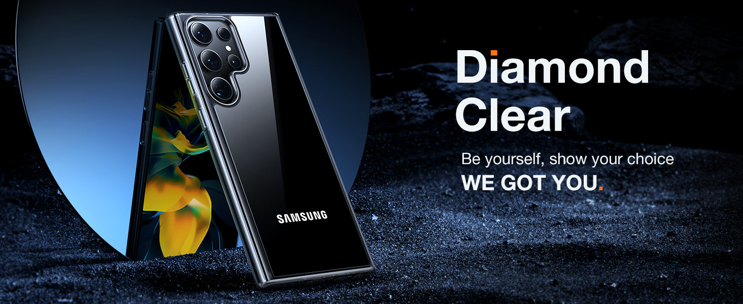 TORRAS Samsung Galaxy S23 Ultra Diamond Clear Case
