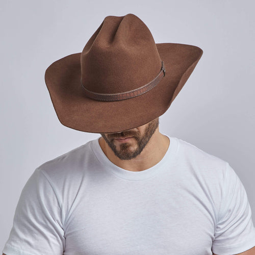 Cattleman - Mens Felt Cowboy Hat - Western Hat Band – Music-Pioneer