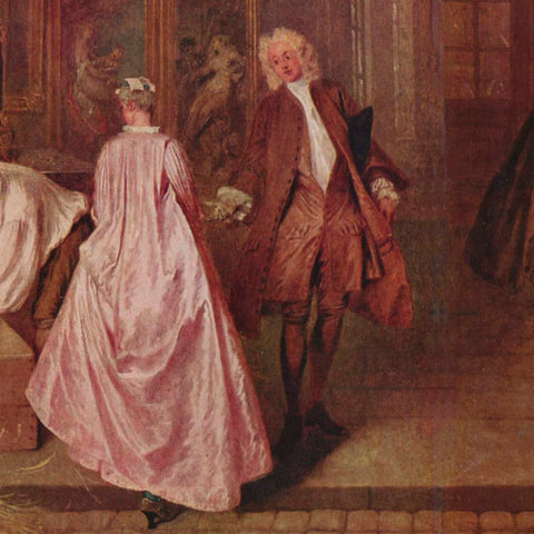 The Two Cousins, by Antoine Watteau (1716)