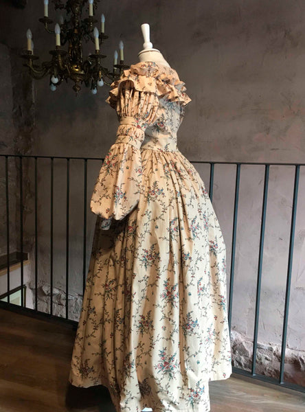 Eugénie, early Victorian dress in Chintz Cotton