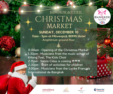 Christmas Market 2023 Bangkok Accueil - Macrame by Nicha - Christmas decorations