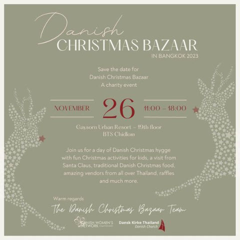 Danish Christmas bazaar - Christmas Market 2023 in Bangkok Thailand