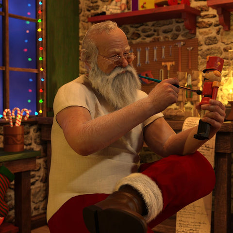 ซานตาคลอส (Santa Claus)-ตกแต่งต้นคริสต์มาส - Macrame by Nicha Shop - Christmas decorations