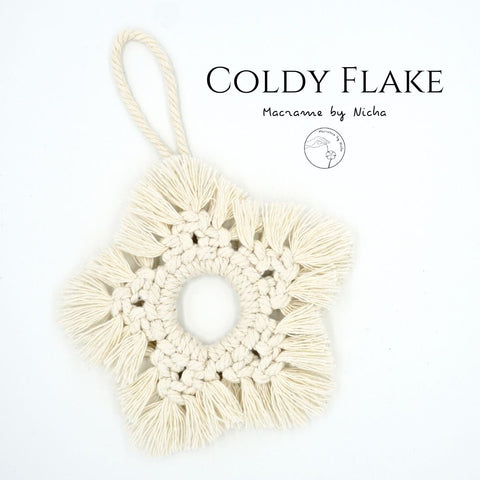 COLDY FLAKE - เกล็ดหิมะ - ของตกแต่งคริสต์มาส - Macrame by Nicha