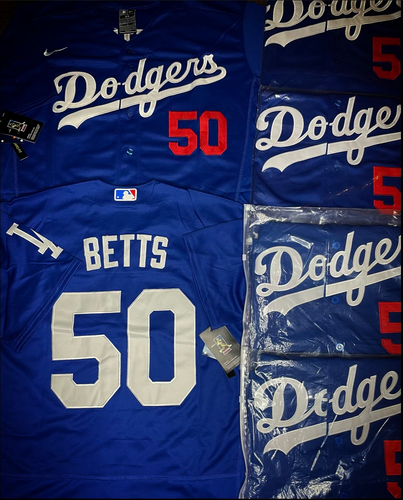 Los Angeles Dodgers Betts #50 White Jersey (Sizes Available ) for