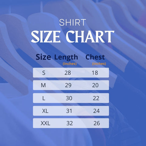 clothing size chart