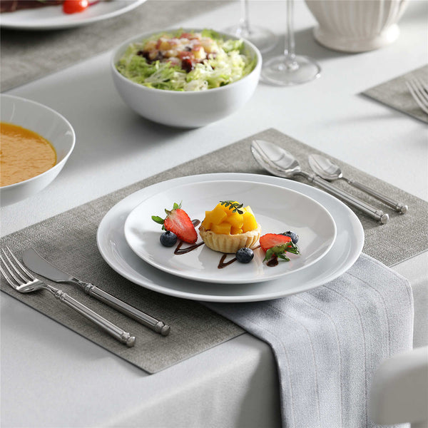 MALACASA Amelia 24 Piece Porcelain Dinnerware Set