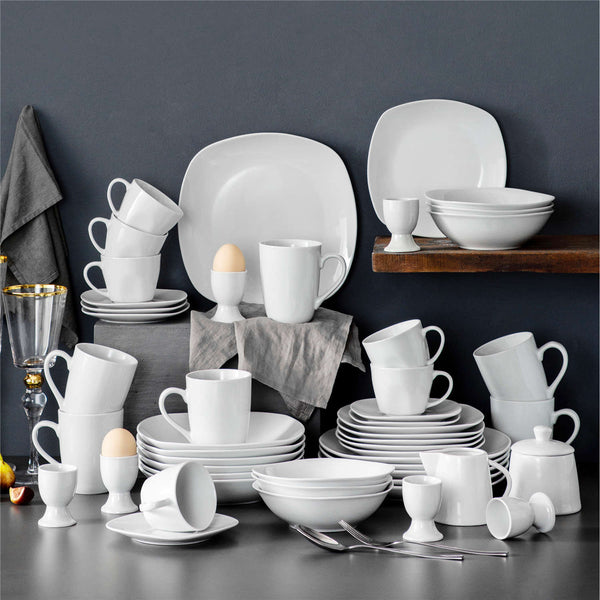 Elisa 50 Piece Porcelain Dinnerware Set