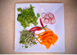 Organic Vegetables For Salmon Bowl