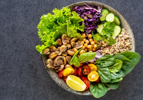 Organic healthy salad