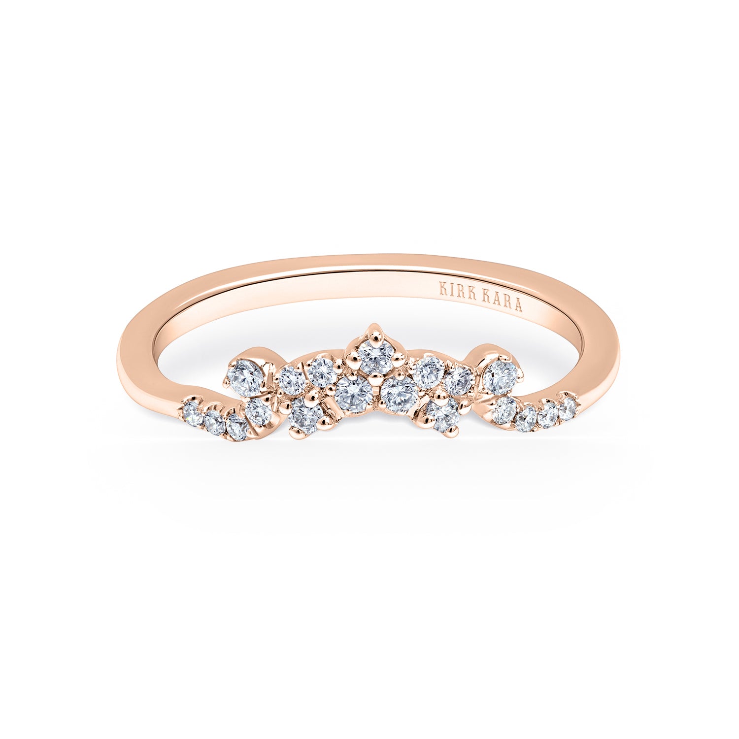 Rose Gold 12mm Half Round Wedding Band Castleweddingbands.com