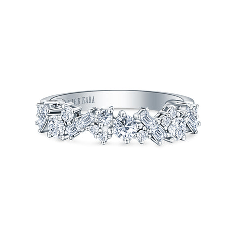 Alternating Round Diamond Wedding Band – Diamond Elite