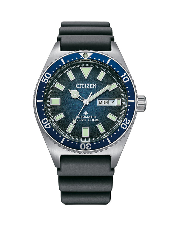 Citizen Promaster Eco-Drive Polyurethane Strap Blue Dial Watch
