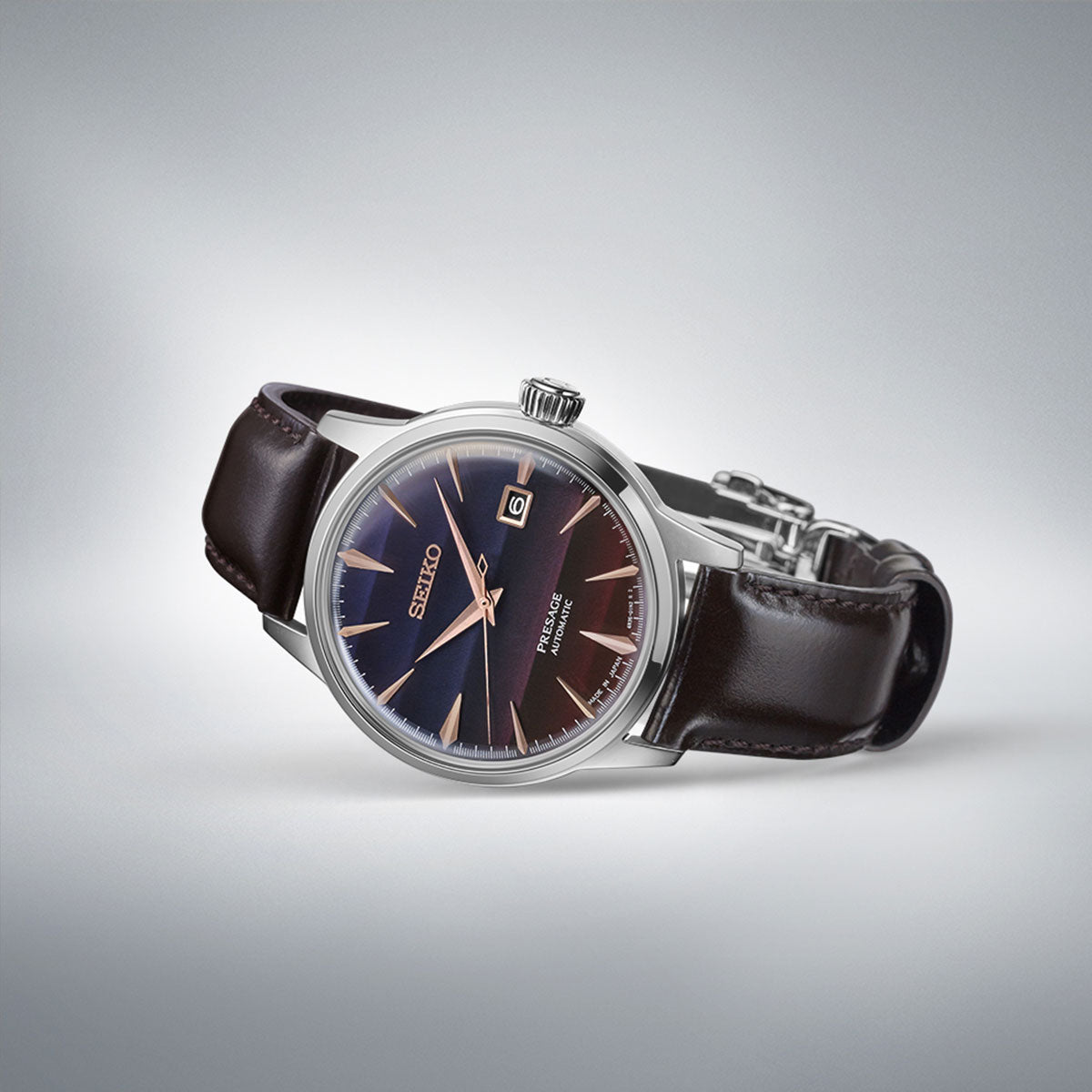 Seiko Presage Cocktail Time Star Bar Limited Edition Purple Sunset Watch $865