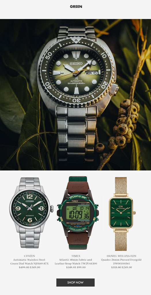 Shop Green Dial Watches 
