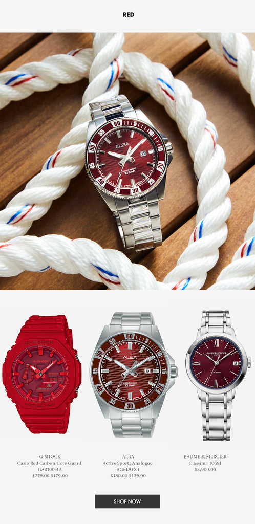 Shop Red Dial Watches 