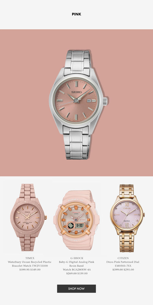 Shop Pink Dial Watches 