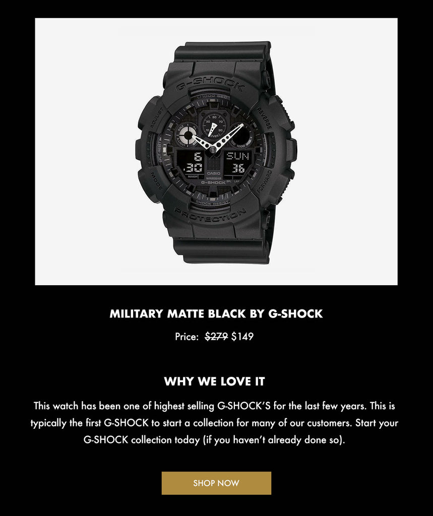 MILITARY MATTE BLACK by G-SHOCK