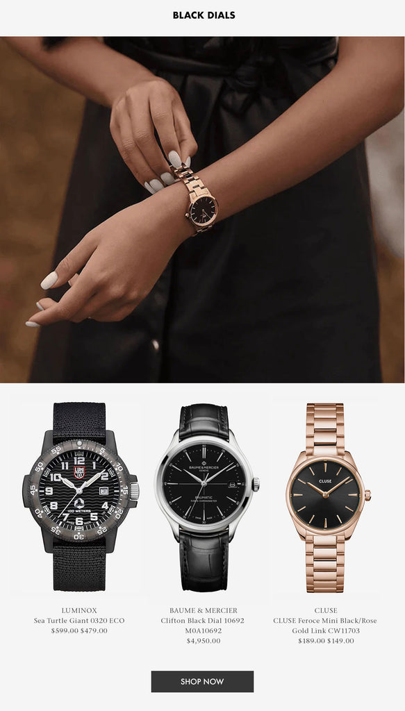 Shop Black Dial Watches