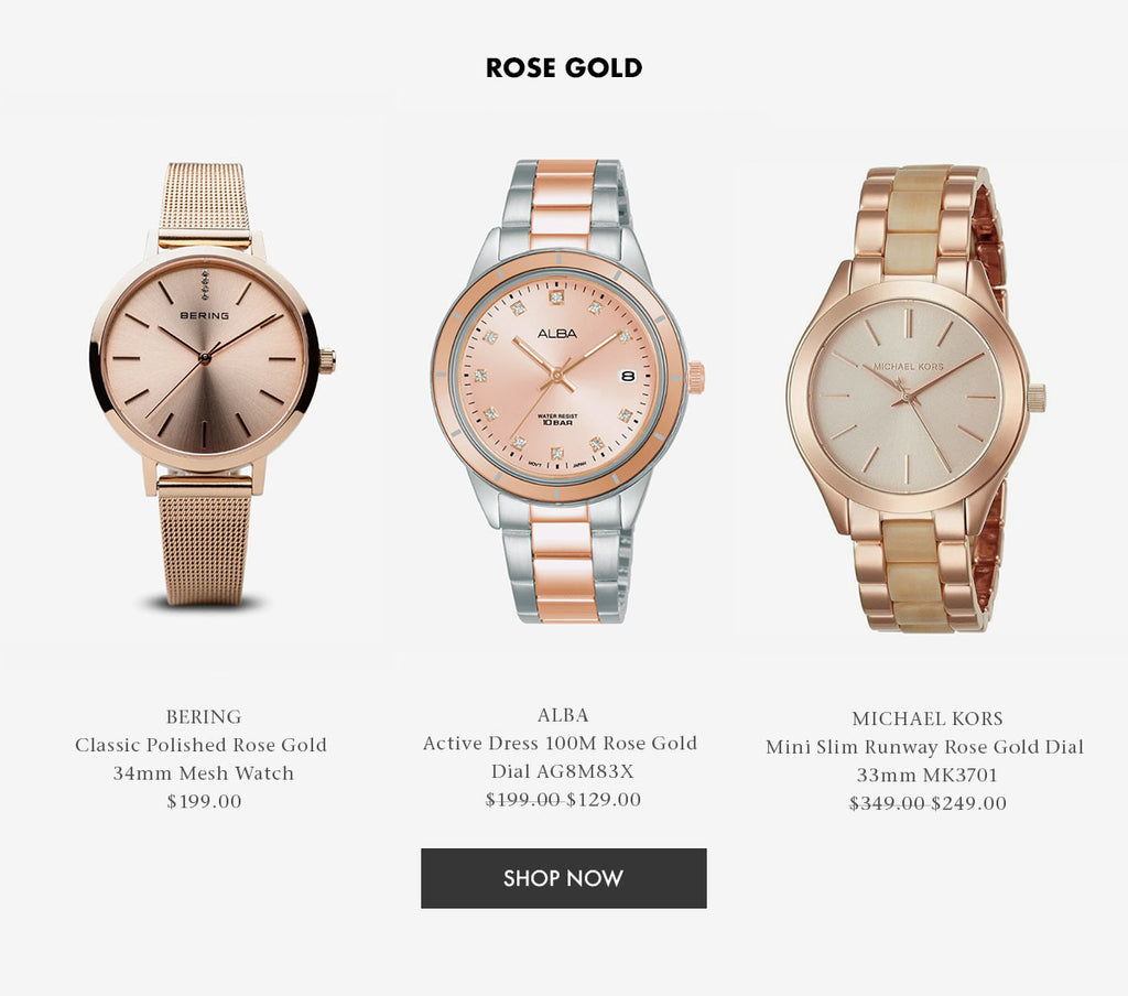 Shop Rose Gold Watches