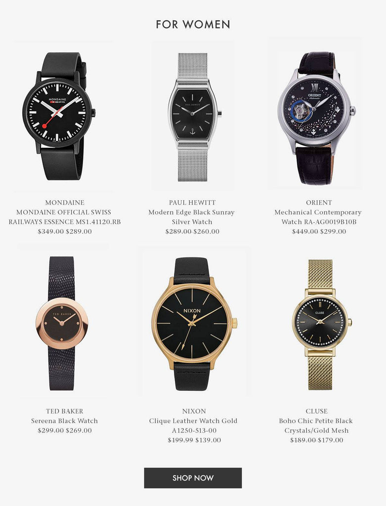 Shop Black Dial Watches For Women
