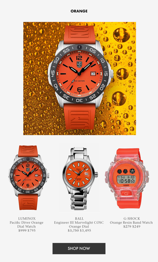 Shop Orange Dial Watches