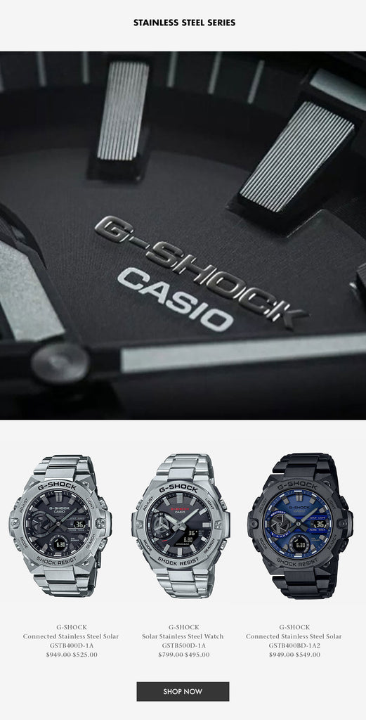 Shop Stainless Steel Watches from G-Shock