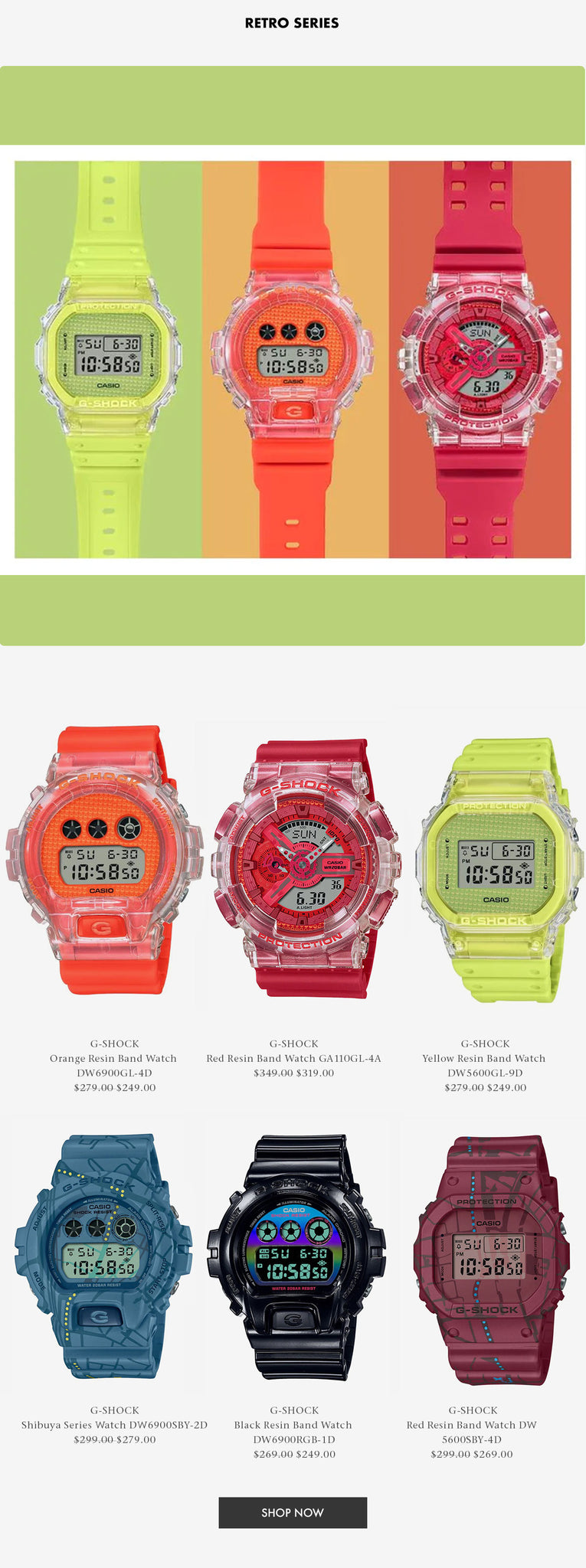 Shop Retro Series from G-Shock
