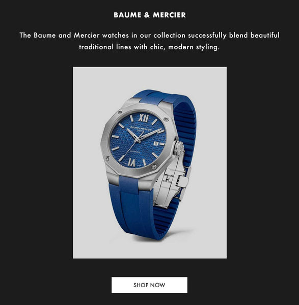 Shop Baume and Mercier