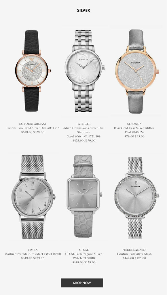 Shop Silver Watches 