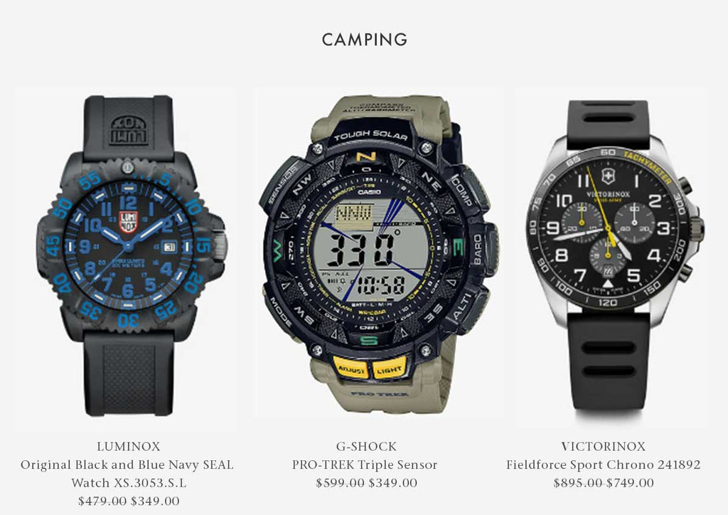 Camping Escape - Shop Men's Watches