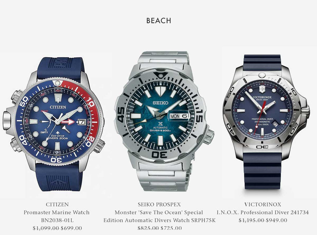 Watches for the beach - Shop Men