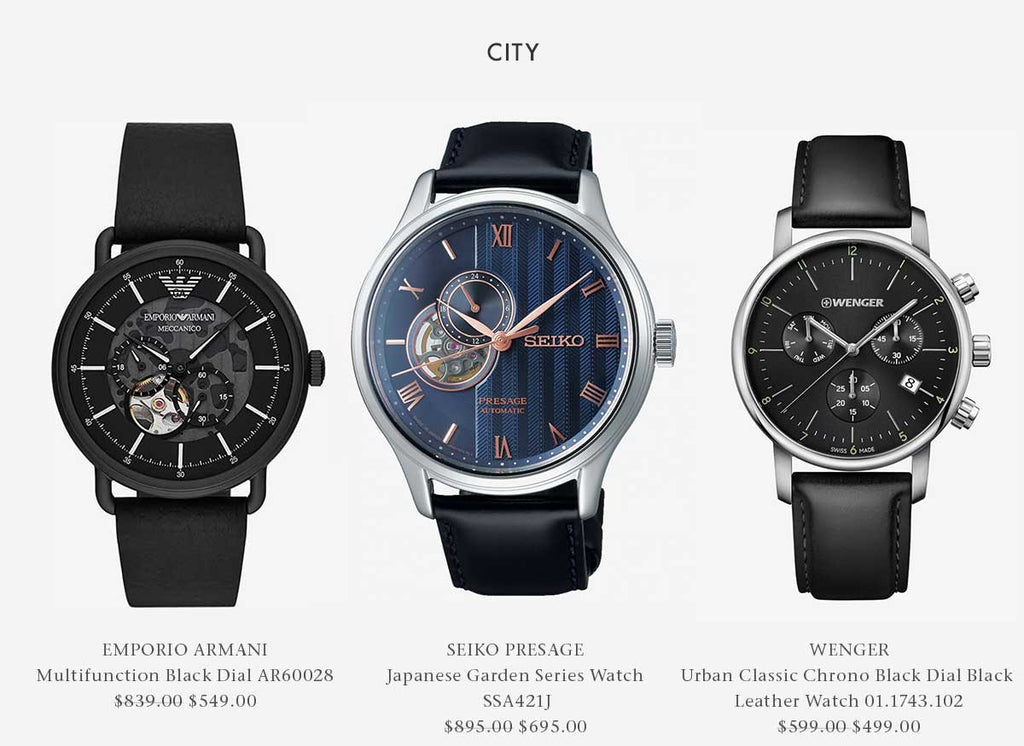 Watches for a city escape - Shop Men