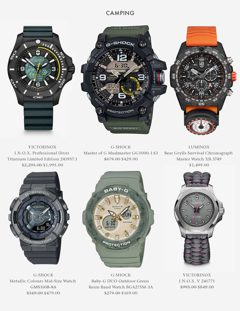 Shop watches perfect for camping or your next outdoor adventure