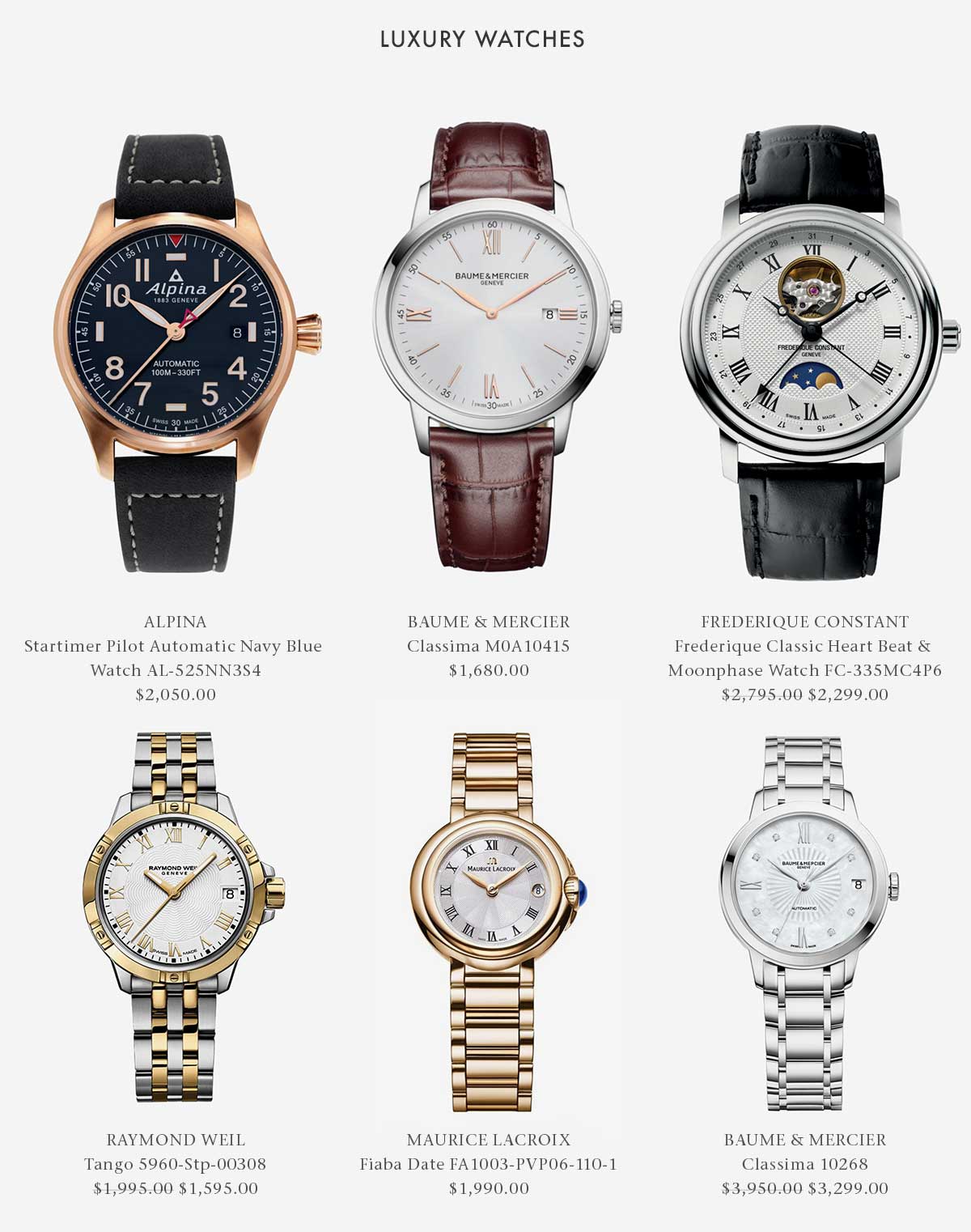 Shop Luxury Watches